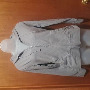 NY and company gray hoodie sweatshirt  with zipper and sequins  size small.